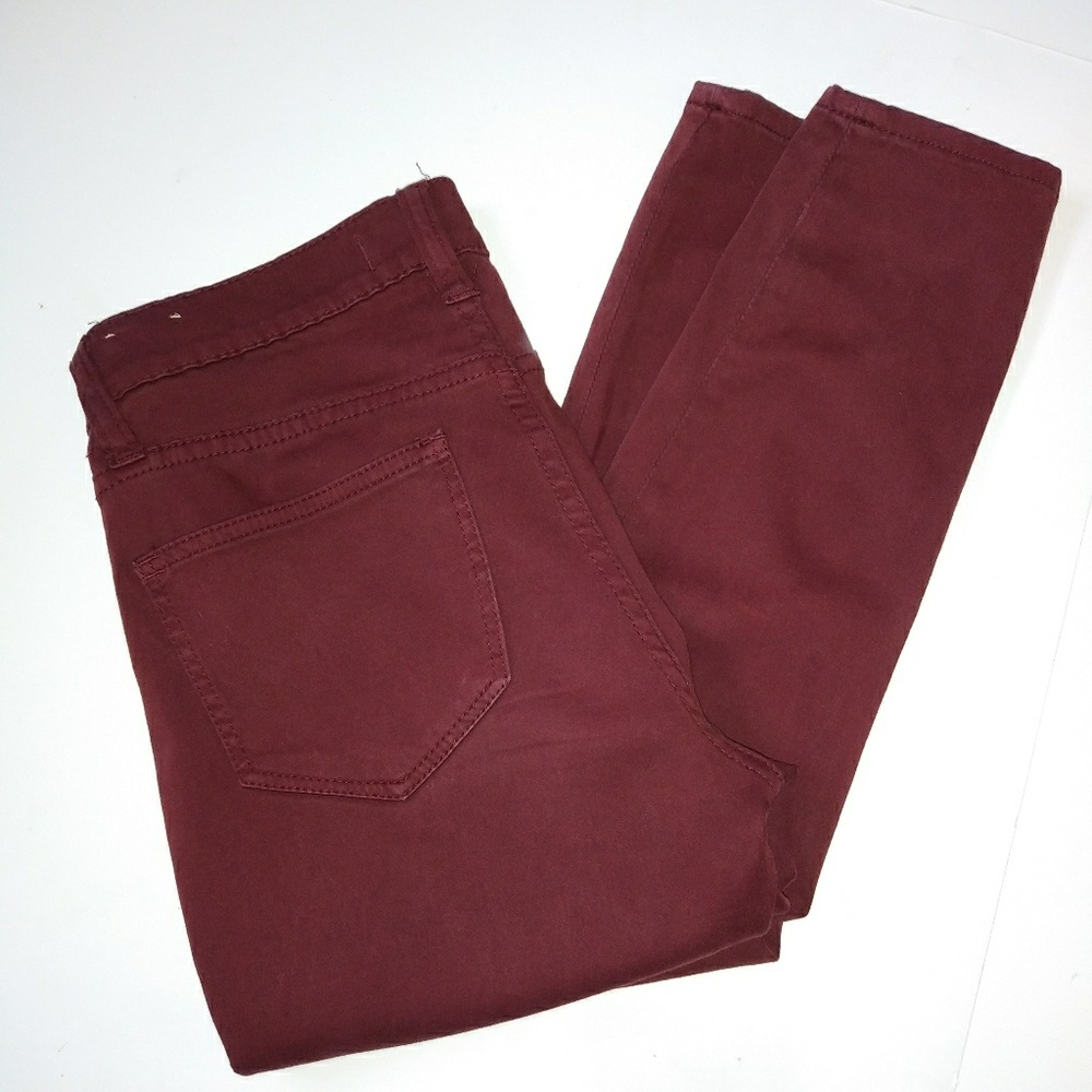 Madewell Burgundy Skinny pant stretchy